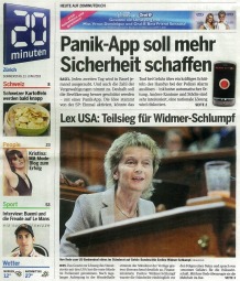 20 Minuten Newspaper Switzerland, June 13, 2013