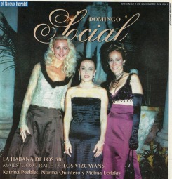 El Nuevo Herald Newspaper, Domingo Social, December 9, 2001