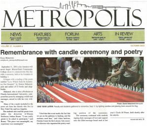 Metropolis Student Newspaper, Miami Dade College, October 2002
